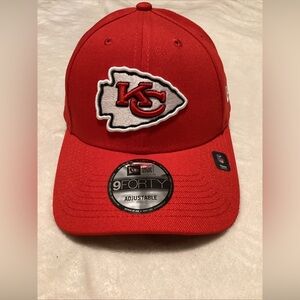 New Era Red 9FORTY Cap with Embroidered Logo KC